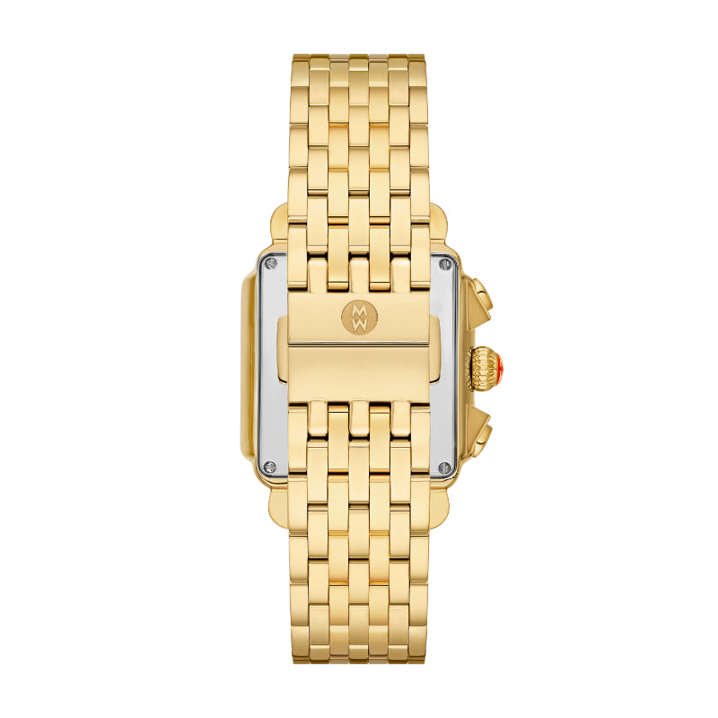 Michele Deco 18k Gold Diamond Watch