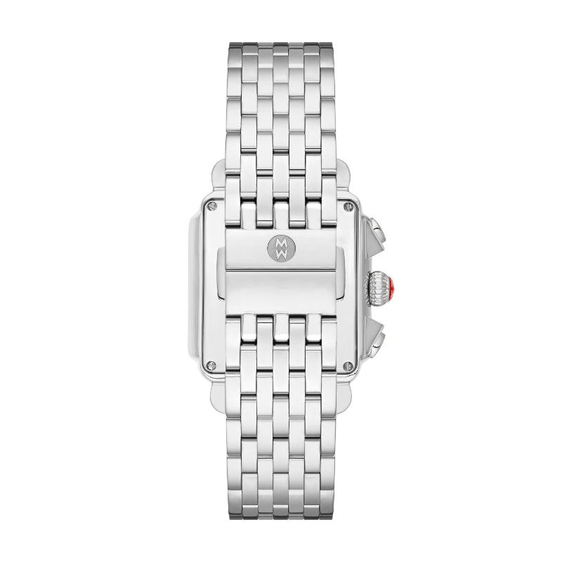 Michele Deco Diamond Stainless Steel Watch