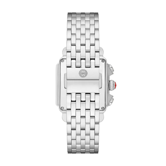 Michele Deco Diamond Stainless Steel Watch