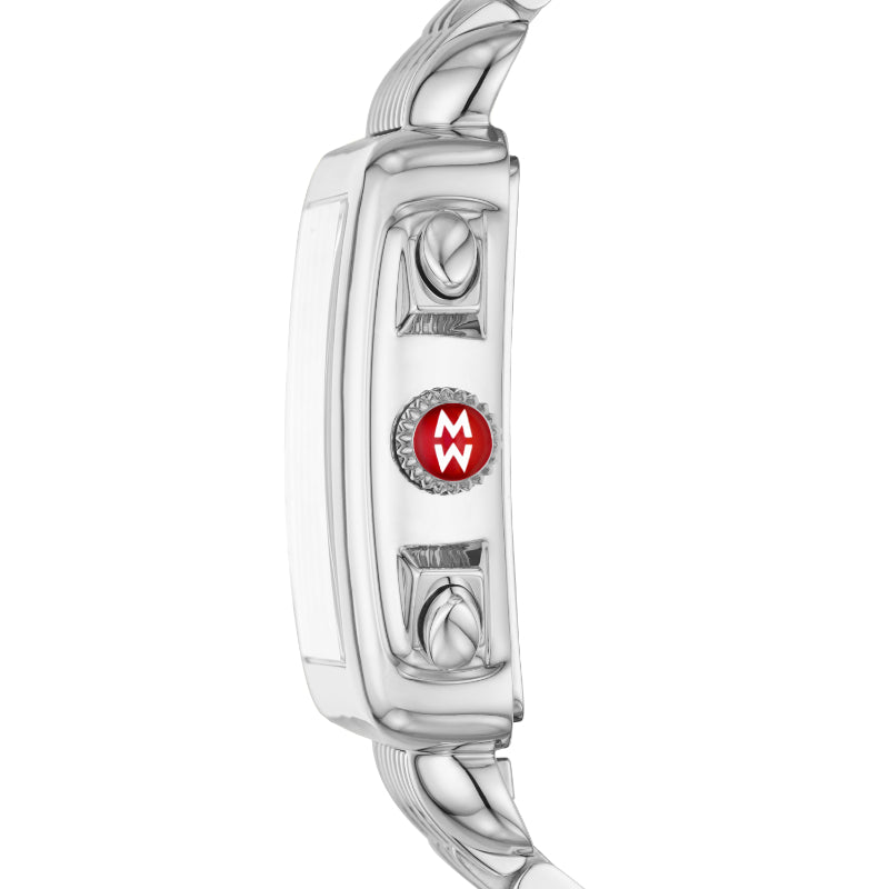 Michele Deco Diamond Stainless Steel Watch