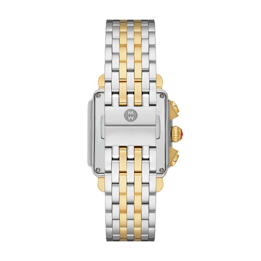 Michele Deco Two-Tone 18K Gold Diamond Dial Watch