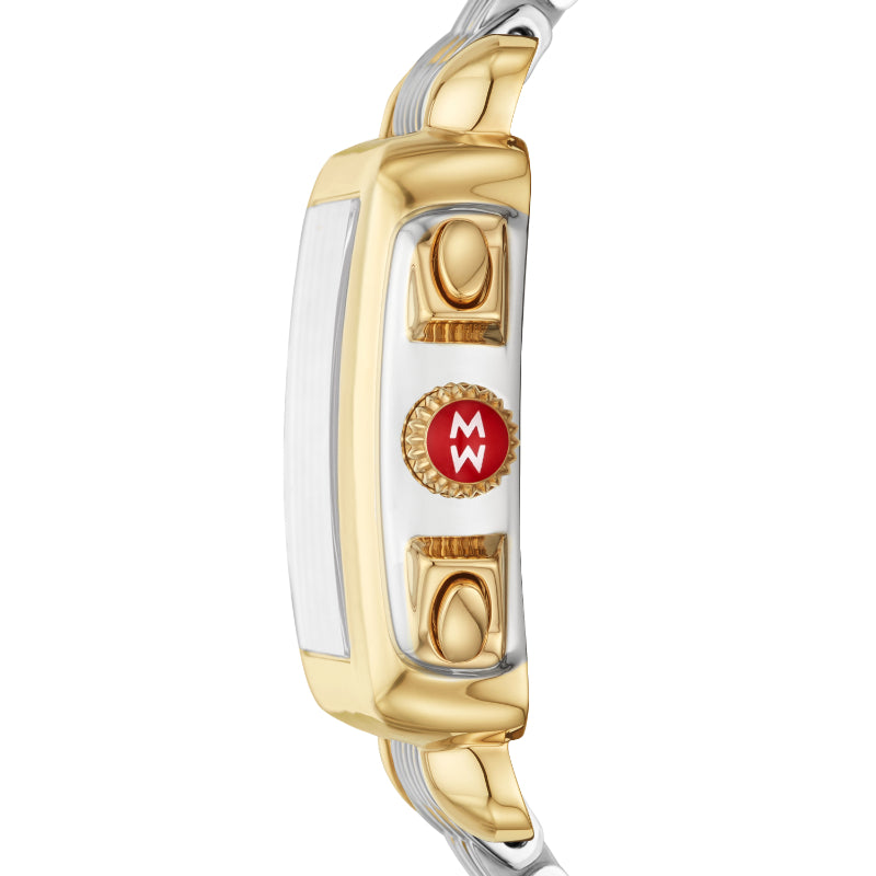 Michele Deco Two-Tone 18K Gold Diamond Dial Watch