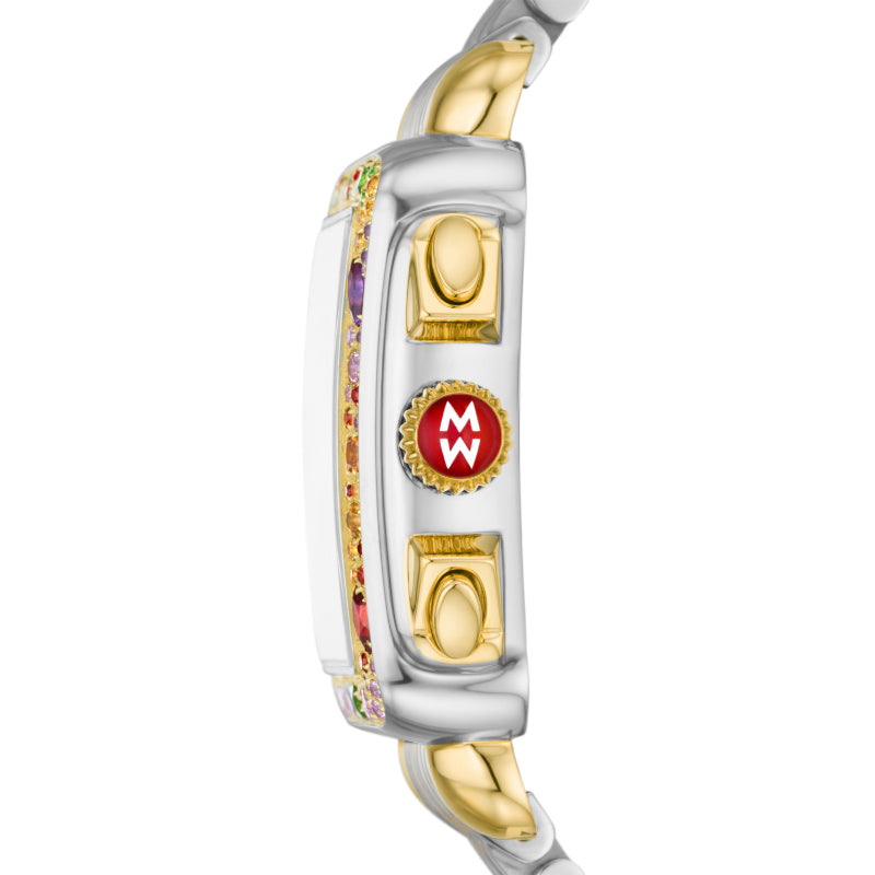 Michele Deco Soiree Two-Tone 18K Gold-Plated Diamond Watch