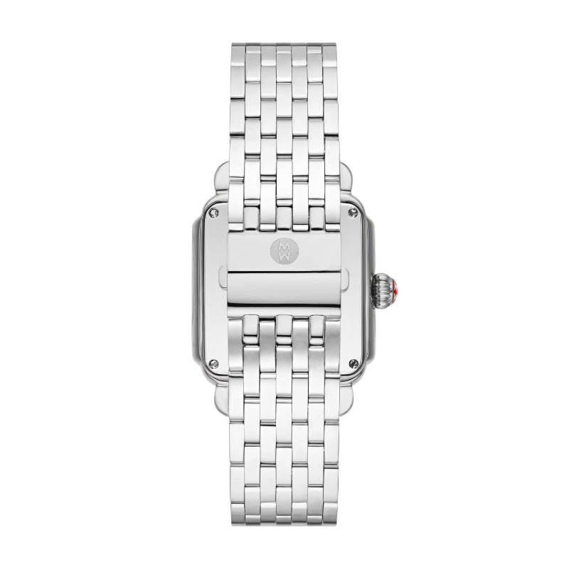 Michele Deco Madison Stainless Diamond Dial Watch