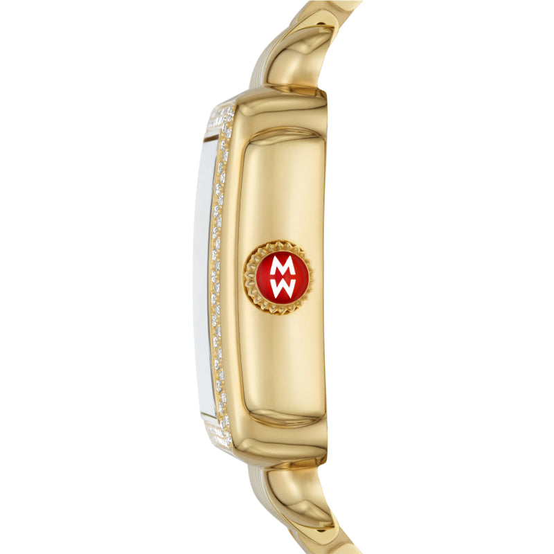 Michele Deco Madison 18K Gold Diamond Watch