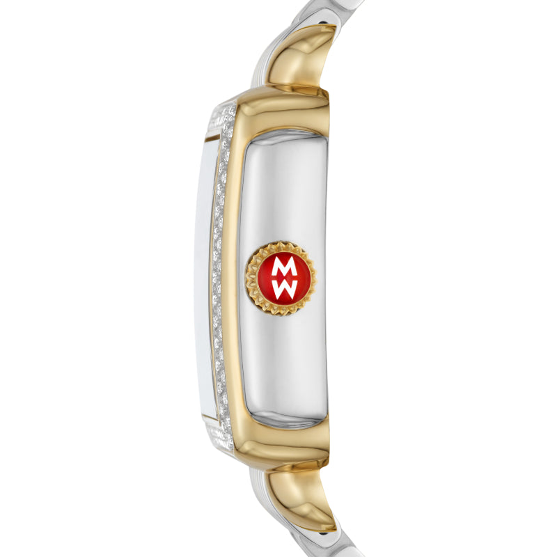 Michele Deco Madison Two-Tone 18k Gold-Plated Diamond Watch