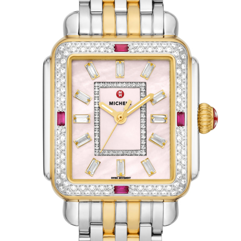 Michele Limited Edition Deco Two-Tone 18K Gold-Plated Diamond Watch