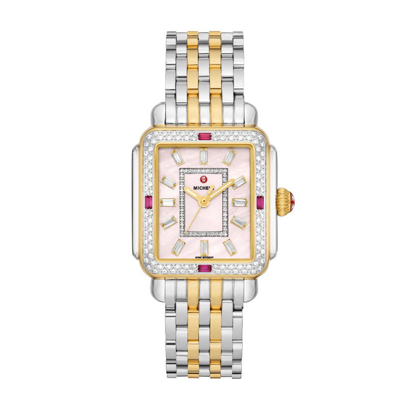 Michele Limited Edition Deco Two-Tone 18K Gold-Plated Diamond Watch