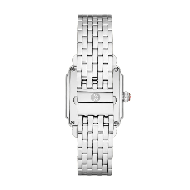 Michele Deco Mid Stainless Diamond Dial Watch