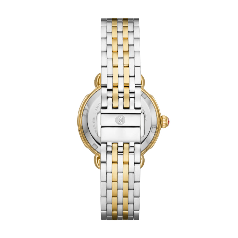 Michele Sidney Classic Two-Tone Diamond Watch