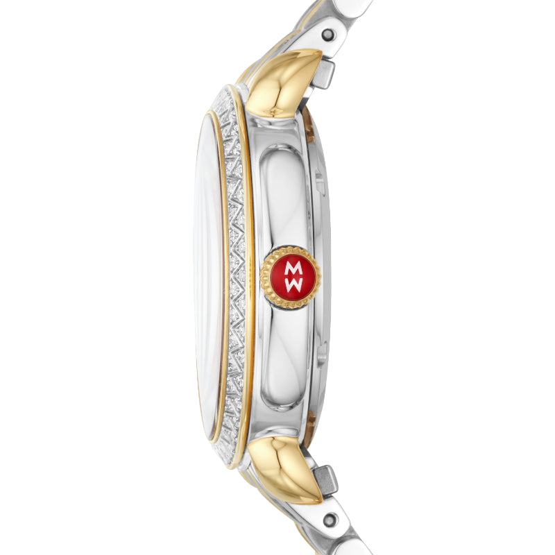 Michele Sidney Classic Two-Tone Diamond Watch
