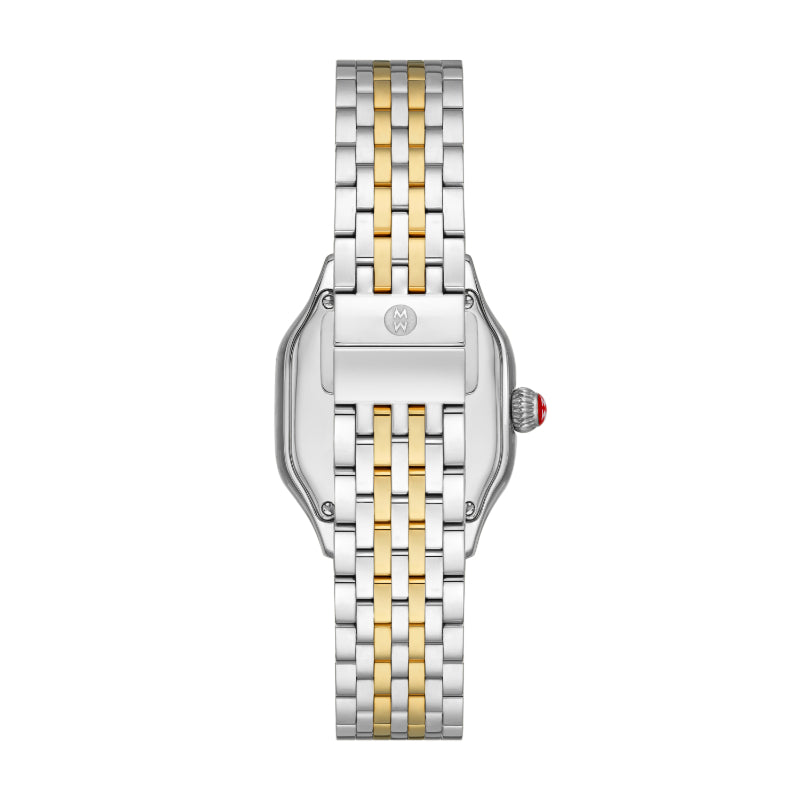 Michele Meggie Two-Tone 18K Gold-Plated Diamond Dial Watch