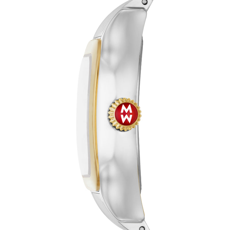 Michele Meggie Two-Tone 18K Gold-Plated Diamond Dial Watch