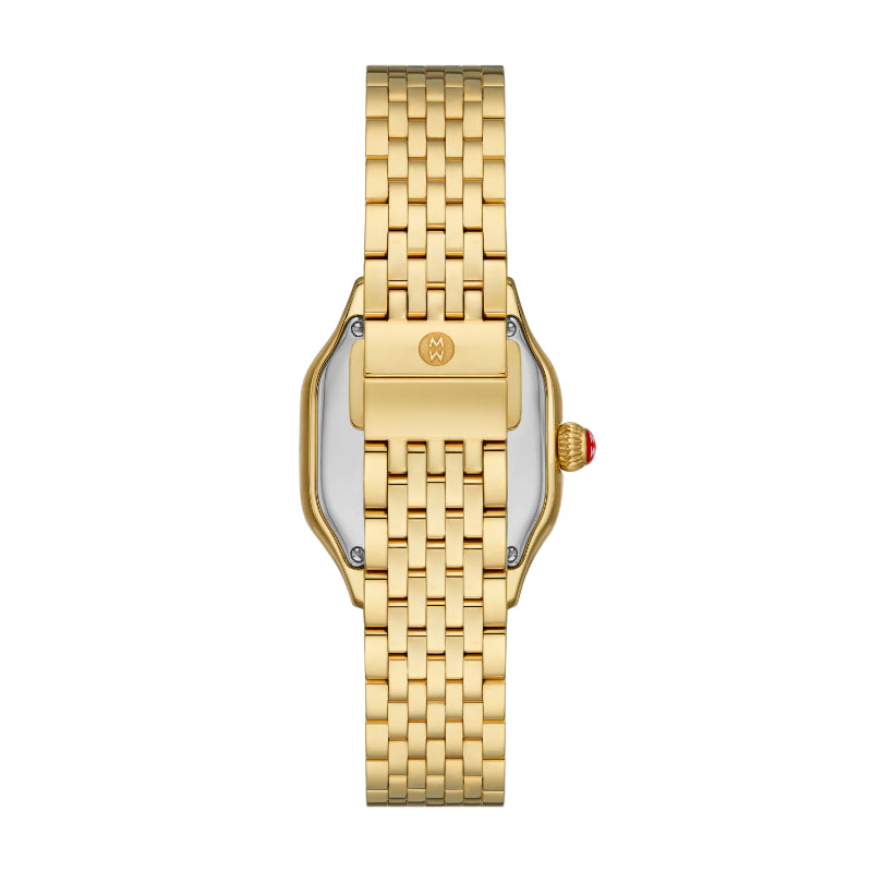 Michele Meggie 18K Gold-Plated Diamond Dial Watch