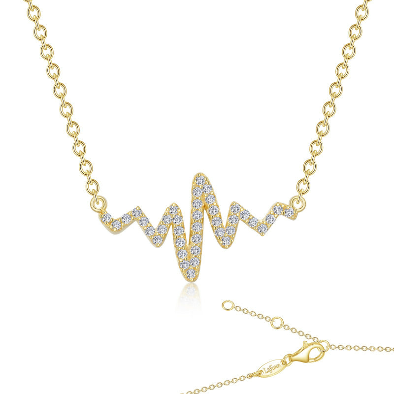 Lafonn 0.39 CTW Heartbeat Necklace