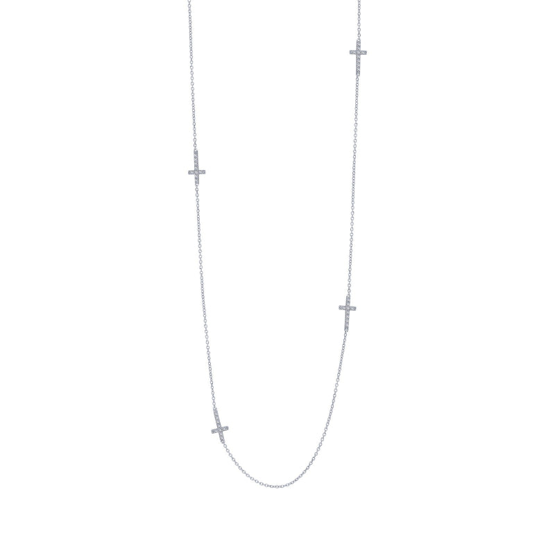Lafonn Cross Station Necklace