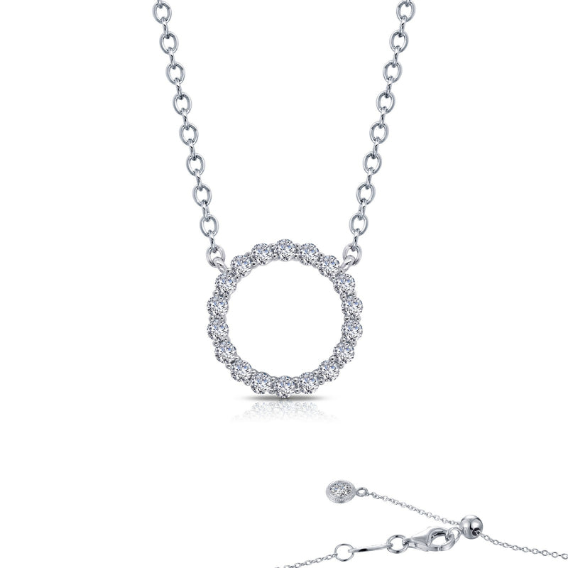 Lafonn 1.15 CTW Open Circle Necklace