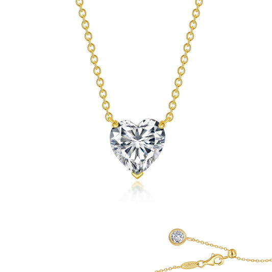 Lafonn Heart Solitaire Necklace