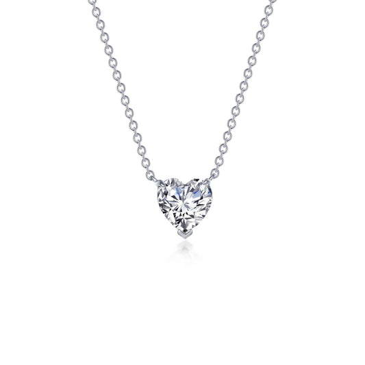 Lafonn Heart Solitaire Necklace