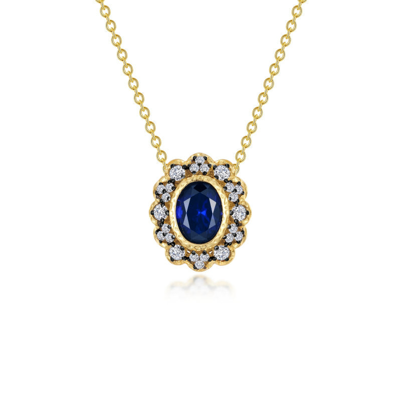 Lafonn Vintage Inspired Halo Necklace