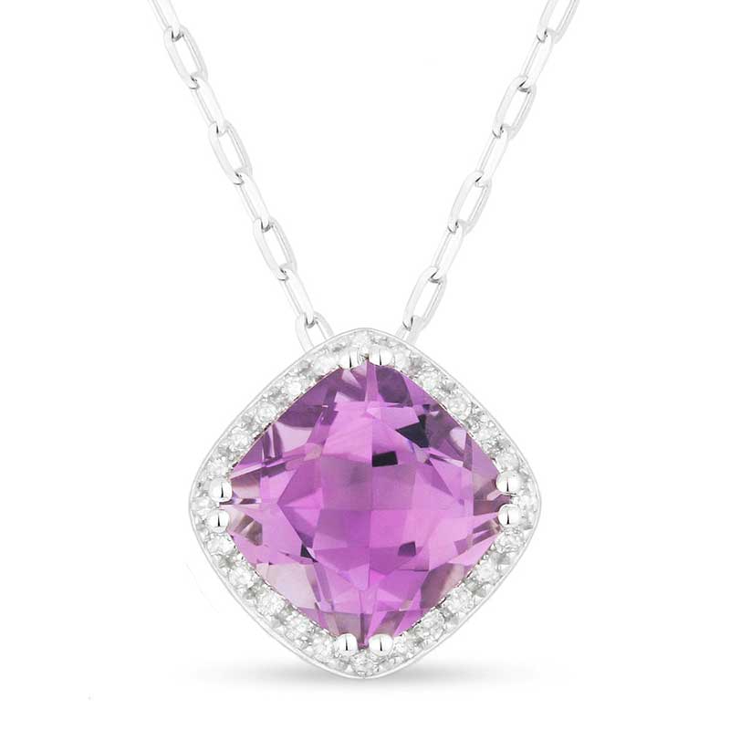 Madison L 14k White Gold Alexandrite Pendant