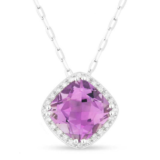 Madison L 14k White Gold Alexandrite Pendant