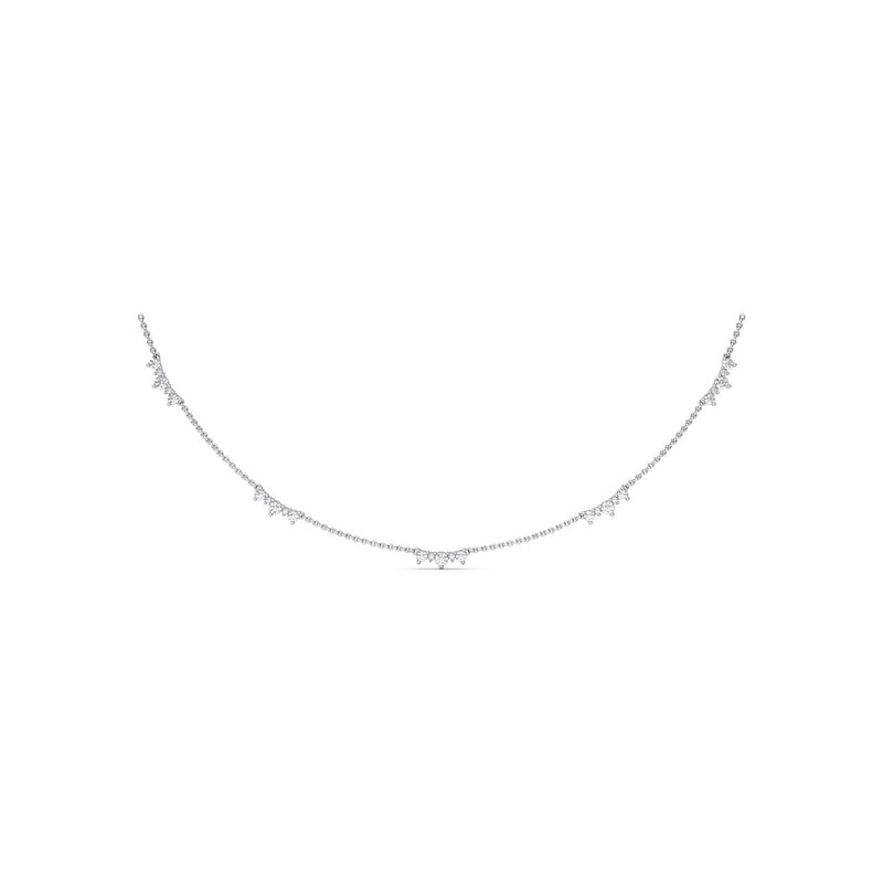 Fana Five Stone Diamond Station Necklace