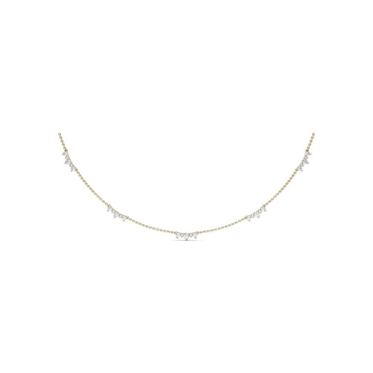 Fana Five Stone Diamond Station Necklace