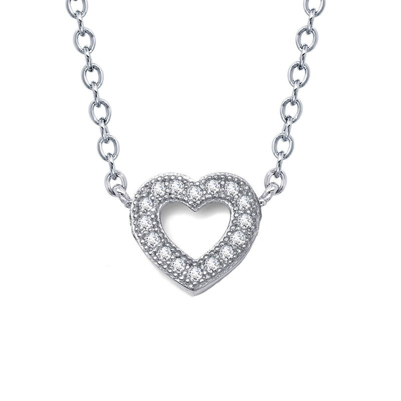 Lafonn 0.18 CTW Open Heart Necklace