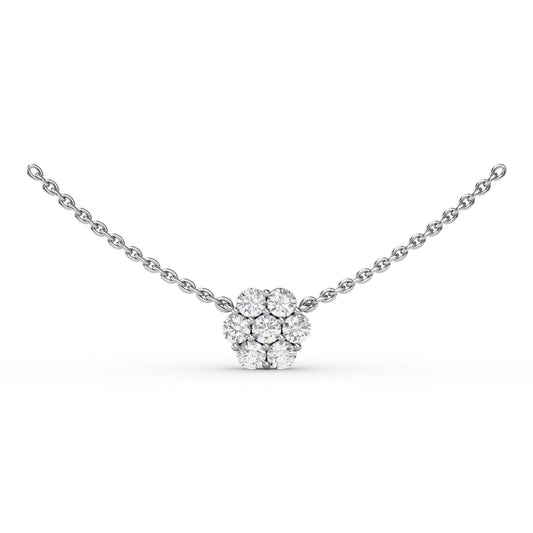 Fana Floral Diamond Necklace