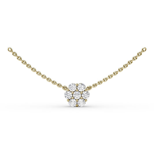 Fana Floral Diamond Necklace