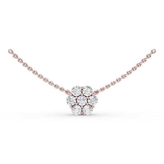 Fana Floral Diamond Necklace
