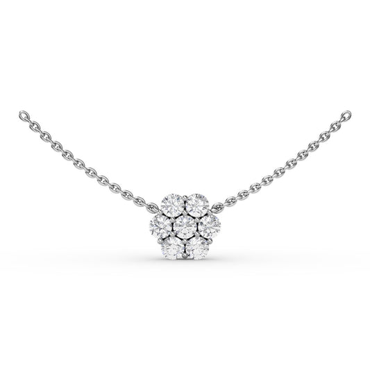 Fana Floral Diamond Necklace