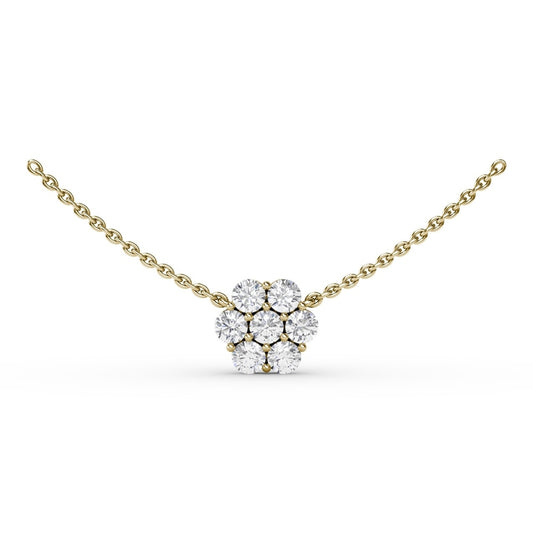 Fana Floral Diamond Necklace