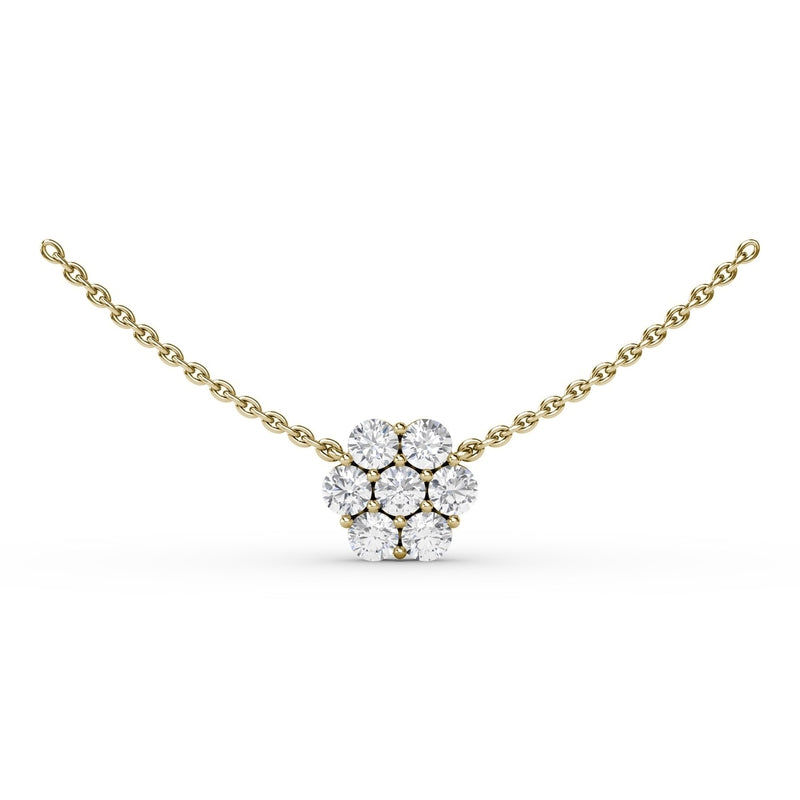 Fana Floral Diamond Necklace