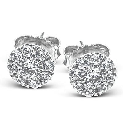 Simon G. Earring 18k Gold (White) 0.6 ct Diamond