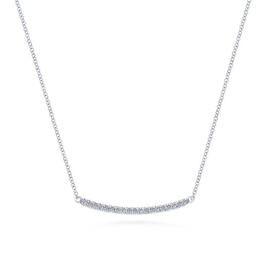 Gabriel & Co. 14k White Gold Lusso Diamond Necklace
