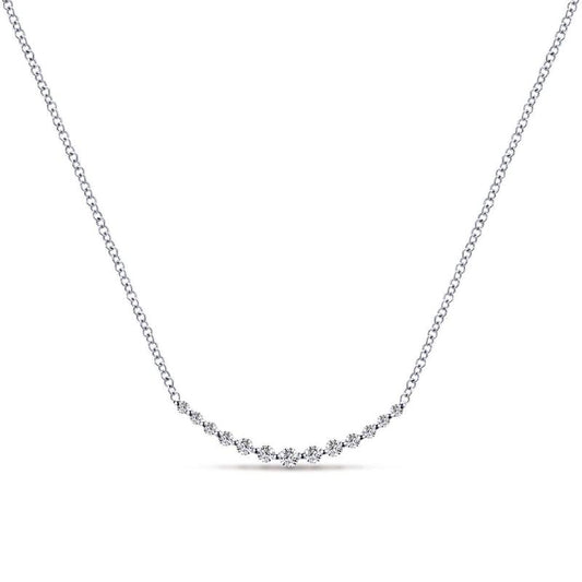 Gabriel & Co. 14k White Gold Lusso Diamond Necklace