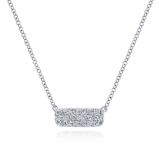 Gabriel & Co. 14k White Gold Lusso Diamond Necklace