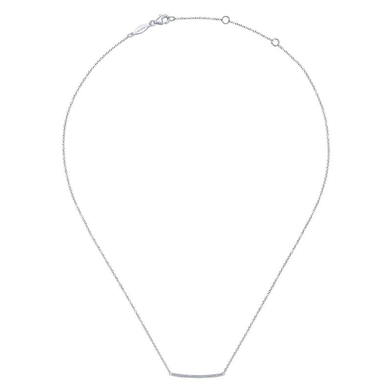 Gabriel & Co. 14k White Gold Lusso Diamond Necklace
