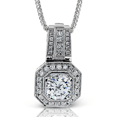 Simon G. Pendant 18k Gold (White) 0.39 ct Diamond