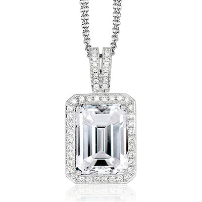Simon G. Color Pendant 18k Gold (White) 0.3 ct Diamond