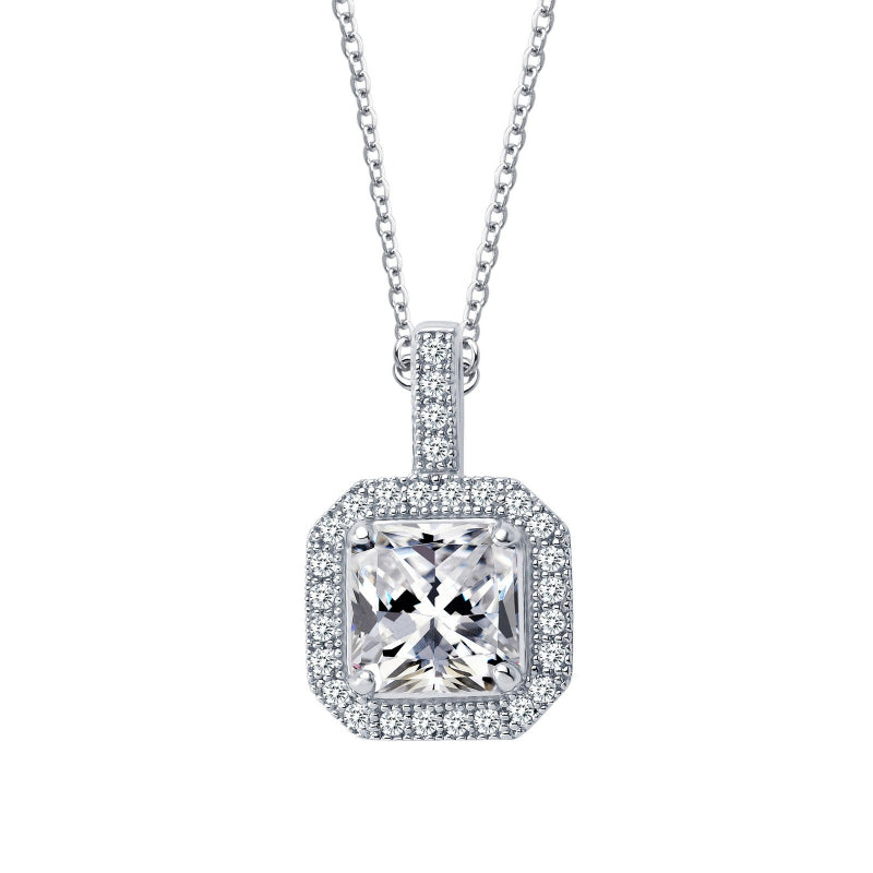 Lafonn 1.52 CTW Halo Pendant Necklace