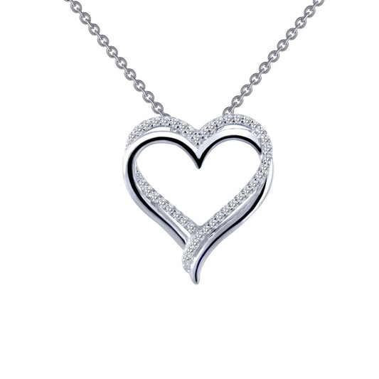 Lafonn Double-Heart Pendant Necklace