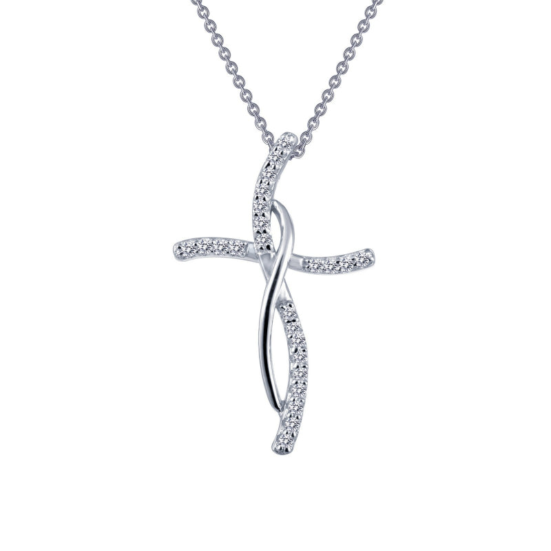 Lafonn 0.24 CTW Cross Pendant Necklace