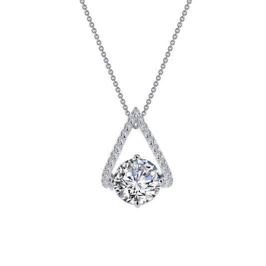 Lafonn Trapeze Solitaire Pendant Necklace
