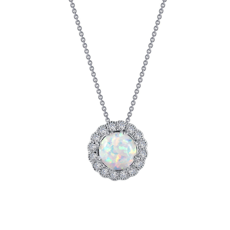 Lafonn Classic Halo Pendant Necklace
