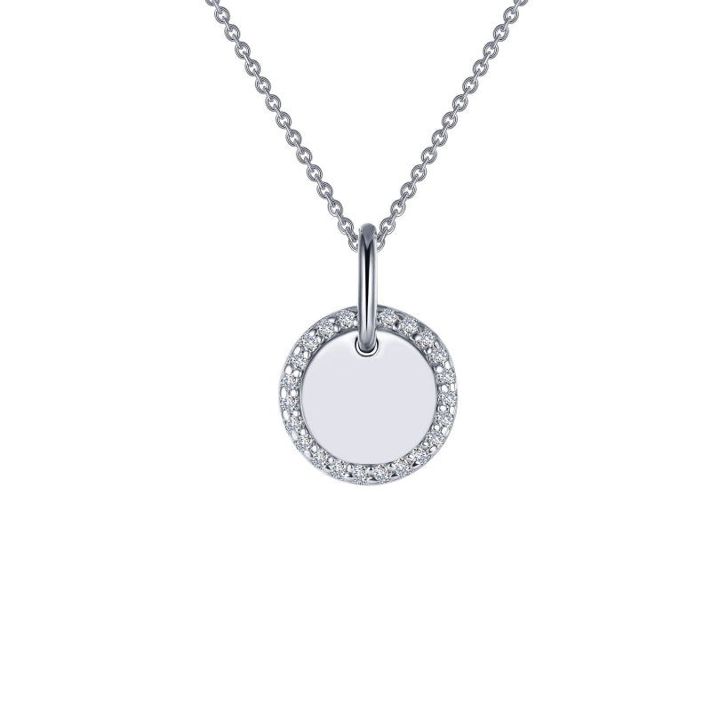 Lafonn Round Disc Pendant Necklace