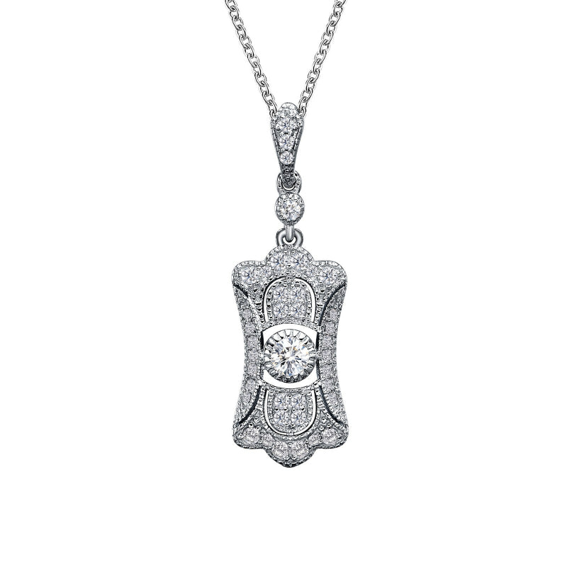 Lafonn Art Deco Inspired Pendant Necklace
