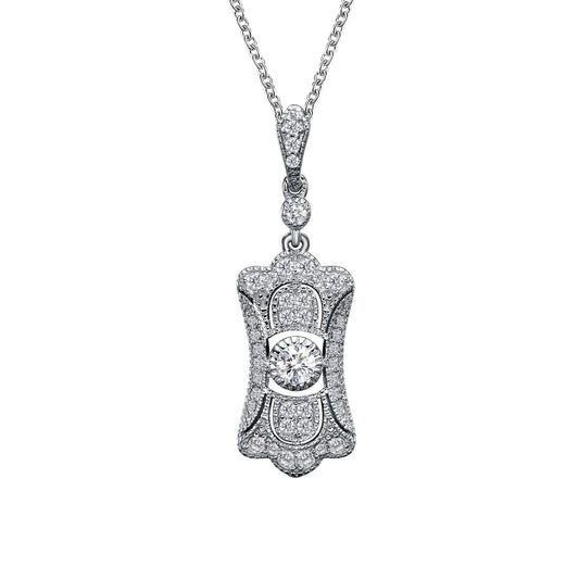 Lafonn Art Deco Inspired Pendant Necklace